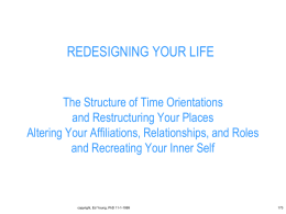 C Life Topology - Redesigning Your Life