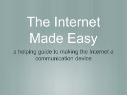 The Internet Made Easy