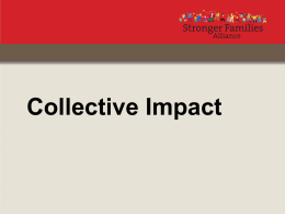 Collective Impact - Stronger Families Alliance