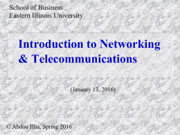 Introduction to Networking & telecommunications