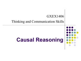 GXEX1406 9 CAUSAL REASONING