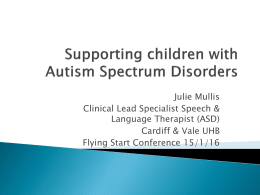 Supporting Children with ASD Presentation