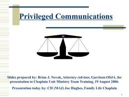 Rules for Disclosing Privileged Communication