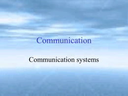 communication - Home - KSU Faculty Member websites