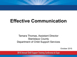 W-48 Effective Commu.. - CHILD SUPPORT DIRECTORS