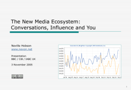 The New Media Ecosystem - Interactive Digital Media