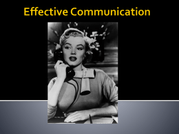Effective Communication PPT