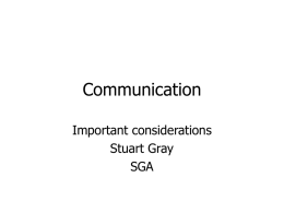 Communication - T & T Training