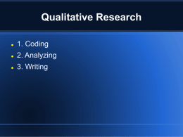 Qualitative Content Coding