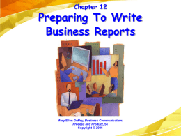 Business Communication: Process and Product, 4e