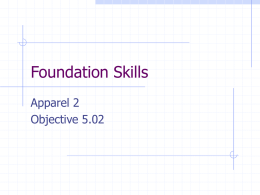 Foundation Skills