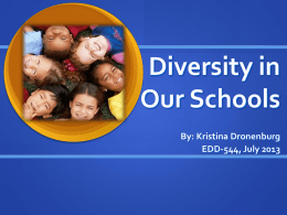 Diversity in Our Schools - Communication Techniques Training