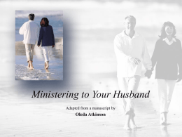 Ministering to Your Husband
