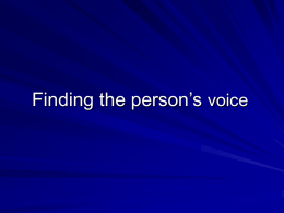 Finding-the-persons-voice-Handout