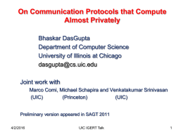 On Communication Protocols that Compute Almost Privately