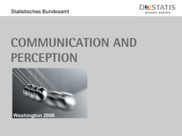 Communication And Perception