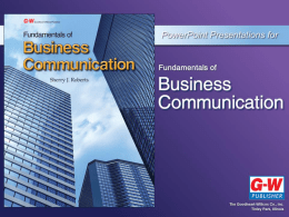 Chapter 1 - Professional Communications