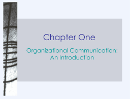 Chapter One - Cengage Learning