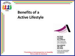 Benefits of a Active Lifestyle