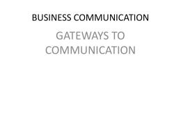 Gateway of communication