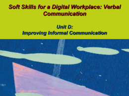 Improving Informal Communication