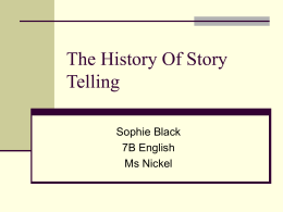 The History Of Story Telling