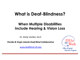 What is Deaf-Blindness? - FAVI Deaf