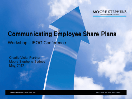 Communicating Employee Share Plans