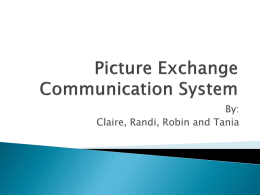 Picture Exchange Communication System