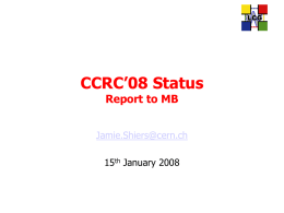 ccrc08-Jan15 - Indico