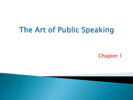 2.History of public speaking