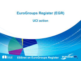EuroGroups Register (EGR)