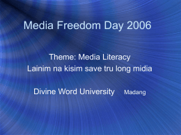 May 3rd 2006 - Divine Word University