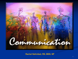 Communication for Nurses