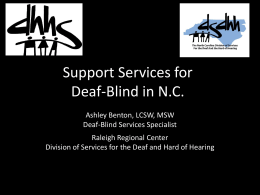 Support Services for Deaf