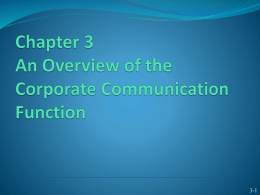 What is Corporate Communication?