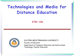 - SCT Web Site - Eastern Mediterranean University