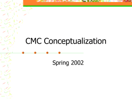 CMC Conceptualization