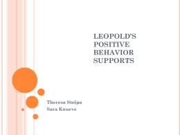 Leopold`s Positive Behavior System