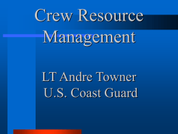 Crew Resource Management Refresher 1997
