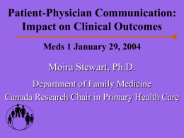 Patient-Physician Communication