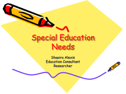 Special Education Needs