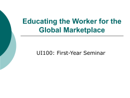 Educating the Worker for the Global Marketplace