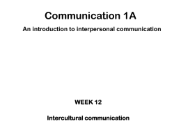 Communication 1A