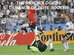 the psychological demands of elite soccer
