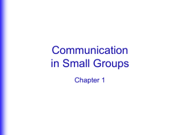 Chapter 1 PowerPoint - The Group in Society