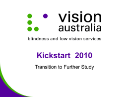 Vision Australia PowerPoint Presentation - Blank