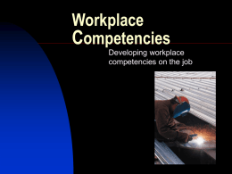 Workplace Competencies