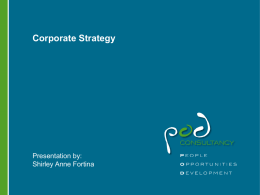Corporate Strategy – The Process