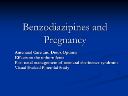 Benzodiazipines and preganacy